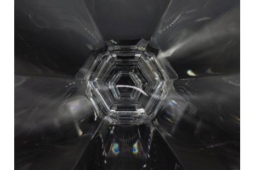 フランス　Baccarat　バカラ　アルクール　どの角度から見ても精巧かつ美しいシャンパンクープグラス3客セット(フルレッドクリスタルガラス)(R-073825)
