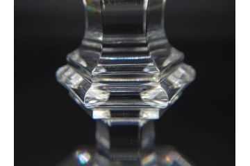 フランス　Baccarat　バカラ　アルクール　どの角度から見ても精巧かつ美しいシャンパンクープグラス3客セット(フルレッドクリスタルガラス)(R-073825)