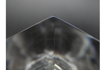 フランス　Baccarat　バカラ　アルクール　どの角度から見ても精巧かつ美しいシャンパンクープグラス3客セット(フルレッドクリスタルガラス)(R-073825)