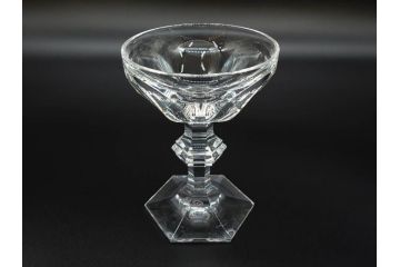 フランス　Baccarat　バカラ　アルクール　どの角度から見ても精巧かつ美しいシャンパンクープグラス3客セット(フルレッドクリスタルガラス)(R-073825)