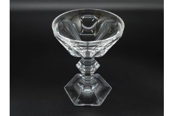 フランス　Baccarat　バカラ　アルクール　どの角度から見ても精巧かつ美しいシャンパンクープグラス3客セット(フルレッドクリスタルガラス)(R-073825)