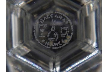 フランス　Baccarat　バカラ　アルクール　どの角度から見ても精巧かつ美しいシャンパンクープグラス3客セット(フルレッドクリスタルガラス)(R-073825)