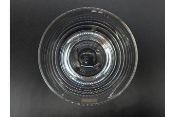 フランス　Baccarat　バカラ　上品な佇まいが魅力のロックグラス3客セット(フルレッドクリスタルガラス)(R-073826)