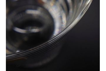フランス　Baccarat　バカラ　上品な佇まいが魅力のロックグラス3客セット(フルレッドクリスタルガラス)(R-073826)