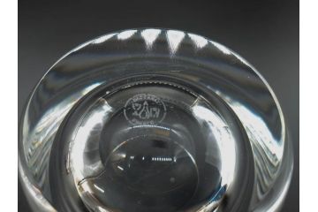 フランス　Baccarat　バカラ　上品な佇まいが魅力のロックグラス3客セット(フルレッドクリスタルガラス)(R-073826)