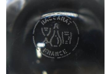 フランス　Baccarat　バカラ　上品な佇まいが魅力のロックグラス3客セット(フルレッドクリスタルガラス)(R-073826)