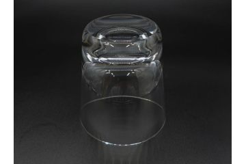 フランス　Baccarat　バカラ　上品な佇まいが魅力のロックグラス3客セット(フルレッドクリスタルガラス)(R-073826)