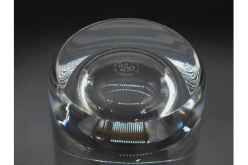 フランス　Baccarat　バカラ　上品な佇まいが魅力のロックグラス3客セット(フルレッドクリスタルガラス)(R-073826)