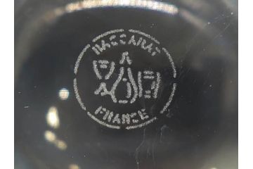 フランス　Baccarat　バカラ　上品な佇まいが魅力のロックグラス3客セット(フルレッドクリスタルガラス)(R-073826)