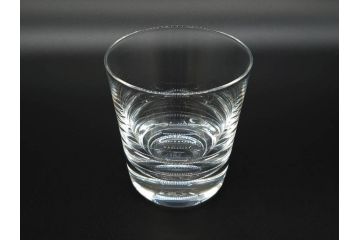フランス　Baccarat　バカラ　上品な佇まいが魅力のロックグラス3客セット(フルレッドクリスタルガラス)(R-073827)