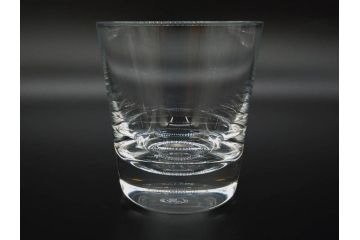 フランス　Baccarat　バカラ　上品な佇まいが魅力のロックグラス3客セット(フルレッドクリスタルガラス)(R-073827)