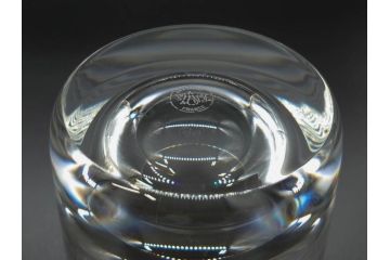 フランス　Baccarat　バカラ　上品な佇まいが魅力のロックグラス3客セット(フルレッドクリスタルガラス)(R-073827)