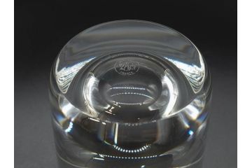フランス　Baccarat　バカラ　上品な佇まいが魅力のロックグラス3客セット(フルレッドクリスタルガラス)(R-073827)