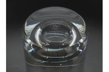 フランス　Baccarat　バカラ　上品な佇まいが魅力のロックグラス3客セット(フルレッドクリスタルガラス)(R-073827)