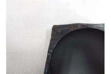 龍渓石　丁郷作　細部まで職人のこだわりが感じられる硯(書道具、共箱付き)(R-073831)