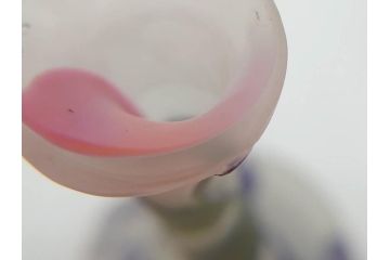 フランス　エミールガレ　カメオ技法　紫陽花文　優雅な空間を演出してくれる小花瓶(一輪挿し、花器、共箱付き)(R-073835)