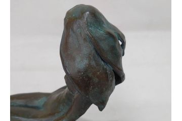 彫刻家　堤直美　「そよ風」　柔らかな風が感じられる気品漂うブロンズ像(Naomi Tsutsumi、オブジェ、女性像、置物)(R-073838)