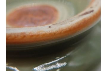 清風与平造　青磁　味わい深い色合いと存在感のある佇まいが目を惹く花入(花生、花瓶、花器、共箱付き)(R-073841)