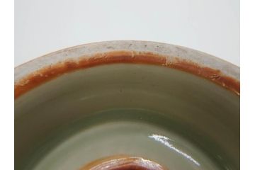 清風与平造　青磁　味わい深い色合いと存在感のある佇まいが目を惹く花入(花生、花瓶、花器、共箱付き)(R-073841)