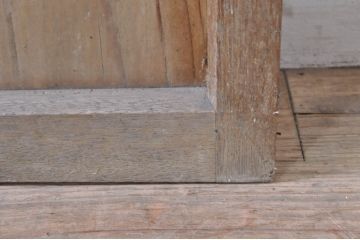 アンティーク建具　どこか懐かしい雰囲気を感じるガラス扉1枚(ドア、ガラス戸)(R-073856)