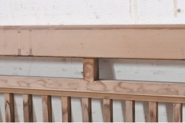 アンティーク建具　和モダンな空間を演出するガラス入り明かり取り1枚(明り取り、欄間)(R-073860)
