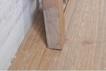 アンティーク建具　和モダンな空間を演出するガラス入り明かり取り1枚(明り取り、欄間)(R-073860)