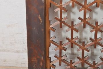 アンティーク建具　華やかな和の空間を演出する組子欄間1枚(明り取り、明かり取り)(R-073861)