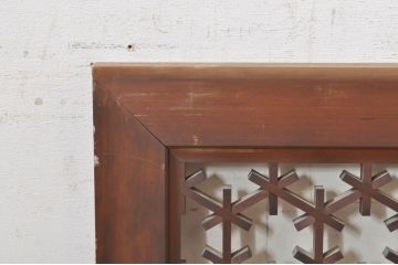 アンティーク建具　華やかな和の空間を演出する組子欄間1枚(明り取り、明かり取り)(R-073861)