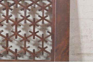 アンティーク建具　華やかな和の空間を演出する組子欄間1枚(明り取り、明かり取り)(R-073861)