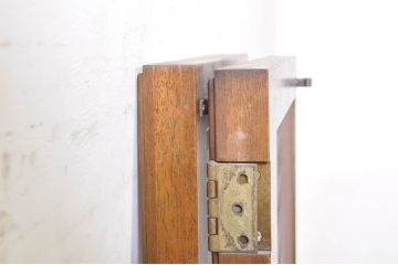 中古　マホガニー　DREXEL HERITAGE(ドレクセルヘリテイジ)　両開き　シンプルながらも上品なデザインが魅力的!キャビネットの扉2枚1対(ガラス扉、建具)(R-073862)