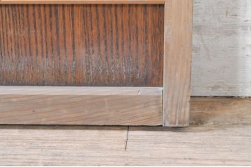 アンティーク建具　上質な和の空間を演出するガラス小窓2枚セット(ガラス窓、ガラス戸、引き戸)(R-073863)