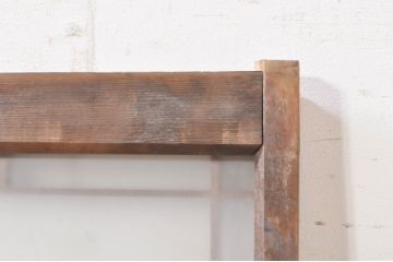 アンティーク建具　上質な和の空間を演出するガラス小窓2枚セット(ガラス窓、ガラス戸、引き戸)(R-073863)