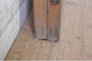 アンティーク建具　上質な和の空間を演出するガラス小窓2枚セット(ガラス窓、ガラス戸、引き戸)(R-073863)