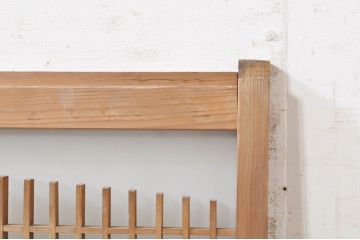 アンティーク建具　格子デザインがおしゃれなガラス小窓2枚セット(ガラス窓、ガラス戸、引き戸)(R-073864)