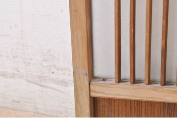 アンティーク建具　格子デザインがおしゃれなガラス小窓2枚セット(ガラス窓、ガラス戸、引き戸)(R-073864)
