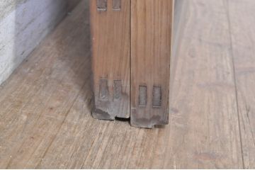 アンティーク建具　格子デザインがおしゃれなガラス小窓2枚セット(ガラス窓、ガラス戸、引き戸)(R-073864)