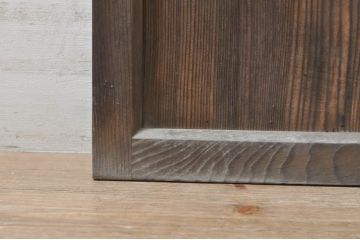 アンティーク建具　おしゃれなデザインが目を惹くガラス窓2枚セット(ガラス窓、ガラス戸、引き戸)(R-073865)