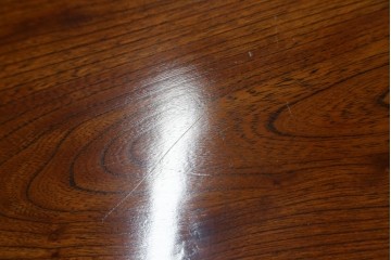 和製アンティーク　高級品!!　重厚　総欅材　黒柿引き戸框　漆塗り　存在感のある木目が目を惹く置き床　(R-073868)