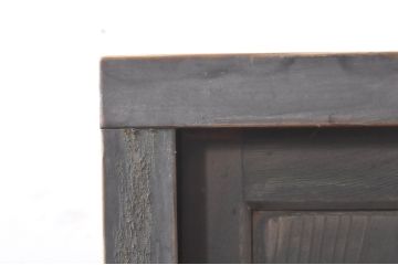 和製アンティーク　希少な薄型　杉(スギ)材　落ち着いた色合いと古い木味が魅力のシンプルな下駄箱(収納棚、戸棚、キャビネット、靴箱)(R-073874)