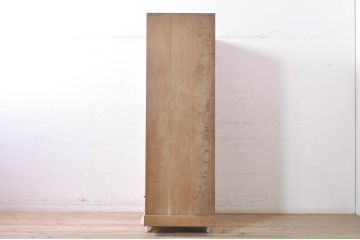 和製ビンテージ　楢(ナラ)材　素朴な佇まいが魅力的なワードローブ(洋服タンス、衣装箪笥、ヴィンテージ)(R-073882)