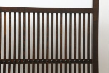 中古　松本民芸家具　和の趣溢れる佇まいが魅力のC型衝立て(つい立て、衝い立て、パーテーション、仕切り)(R-073883)