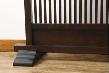 中古　松本民芸家具　和の趣溢れる佇まいが魅力のC型衝立て(つい立て、衝い立て、パーテーション、仕切り)(R-073883)