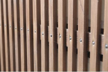 アンティーク建具　風情のある佇まいが魅力的な裏障子付き格子戸4枚セット(引き戸、障子戸、ガラス帯戸)(R-073885)