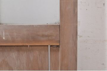 アンティーク建具　大正ロマンの雰囲気を演出する色ガラス入りガラス戸2枚セット(引き戸)(R-073886)