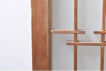 アンティーク建具　どこか懐かしい雰囲気漂う和風ガラス窓3枚セット(引き戸、ガラス戸)(R-073888)