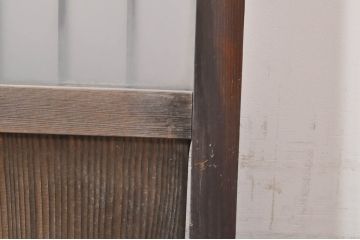 アンティーク建具　どこか懐かしい雰囲気漂う和風ガラス窓3枚セット(引き戸、ガラス戸)(R-073888)