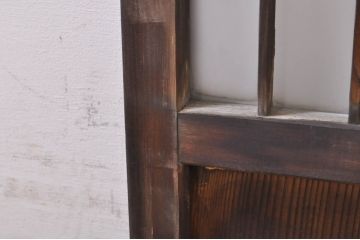 アンティーク建具　どこか懐かしい雰囲気漂う和風ガラス窓2枚セット(引き戸、ガラス戸)(R-073889)