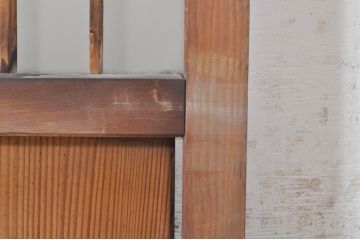 アンティーク建具　どこか懐かしい雰囲気漂う和風ガラス窓2枚セット(引き戸、ガラス戸)(R-073889)
