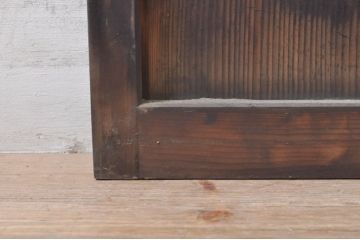 アンティーク建具　どこか懐かしい雰囲気漂う和風ガラス窓2枚セット(引き戸、ガラス戸)(R-073889)