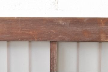 アンティーク建具　どこか懐かしい雰囲気漂う和風ガラス窓2枚セット(引き戸、ガラス戸)(R-073889)